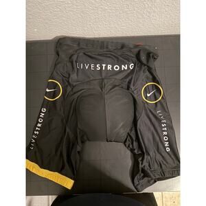 Nike Livestrong Cycling Shorts Black Yellow Men’s L